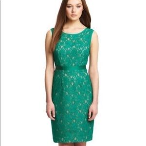 BCBG green lace dress